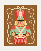 Drum Duty unframed toy drummer print showing a toy soldier playing a drum