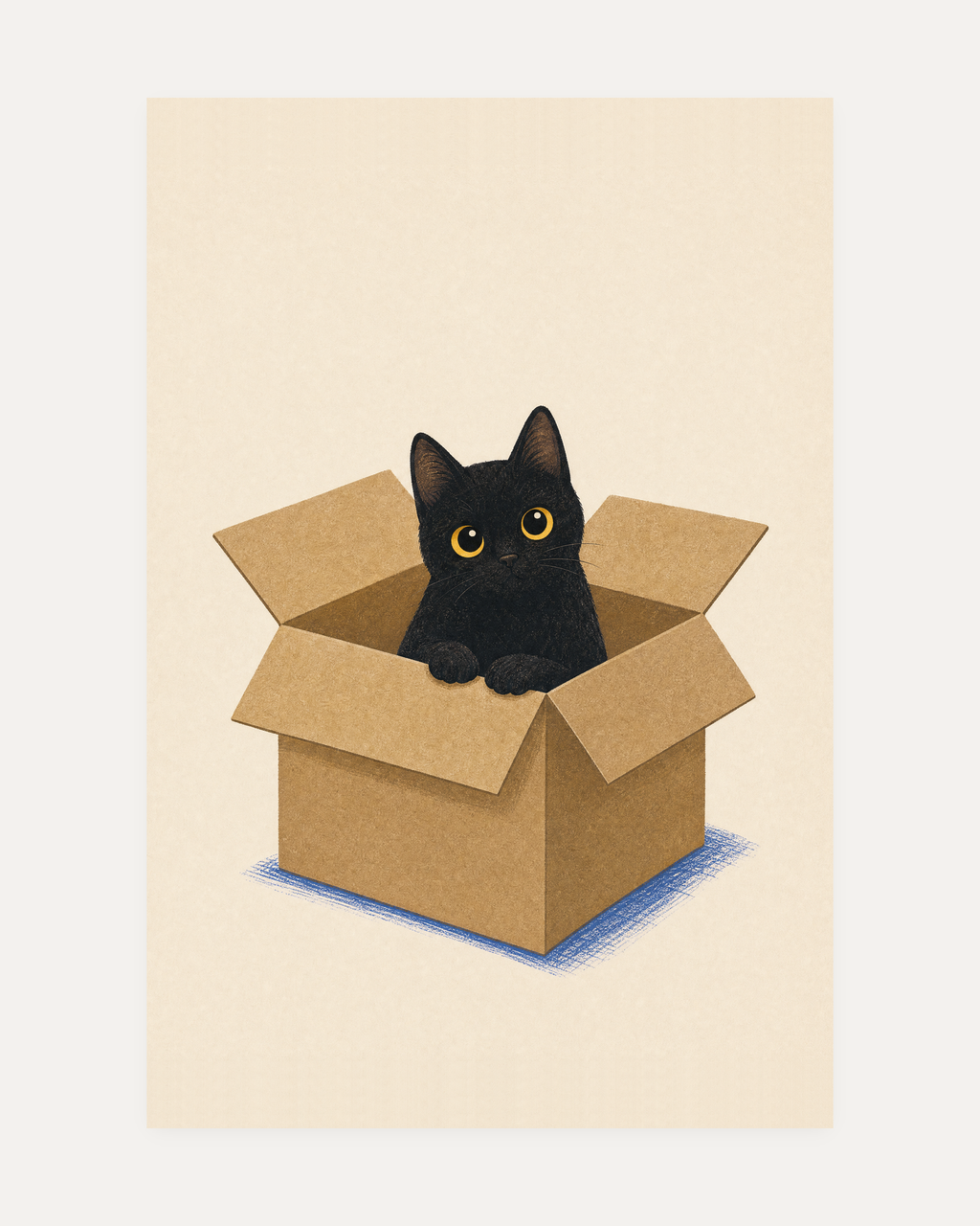 beige and black wall art print, portrait orientation (2:3 proportion)