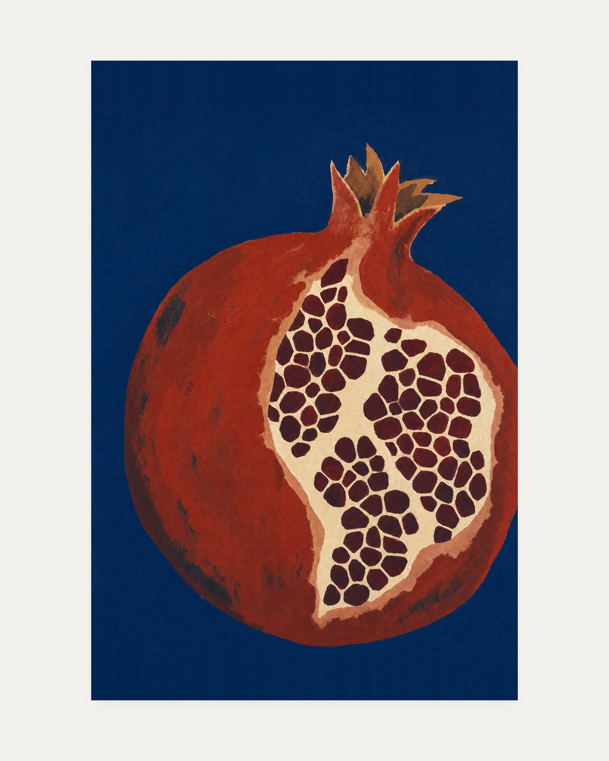 Night Pomegranate unframed wall art print gallery image
