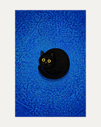 blue and black wall art print, portrait orientation (2:3 proportion)
