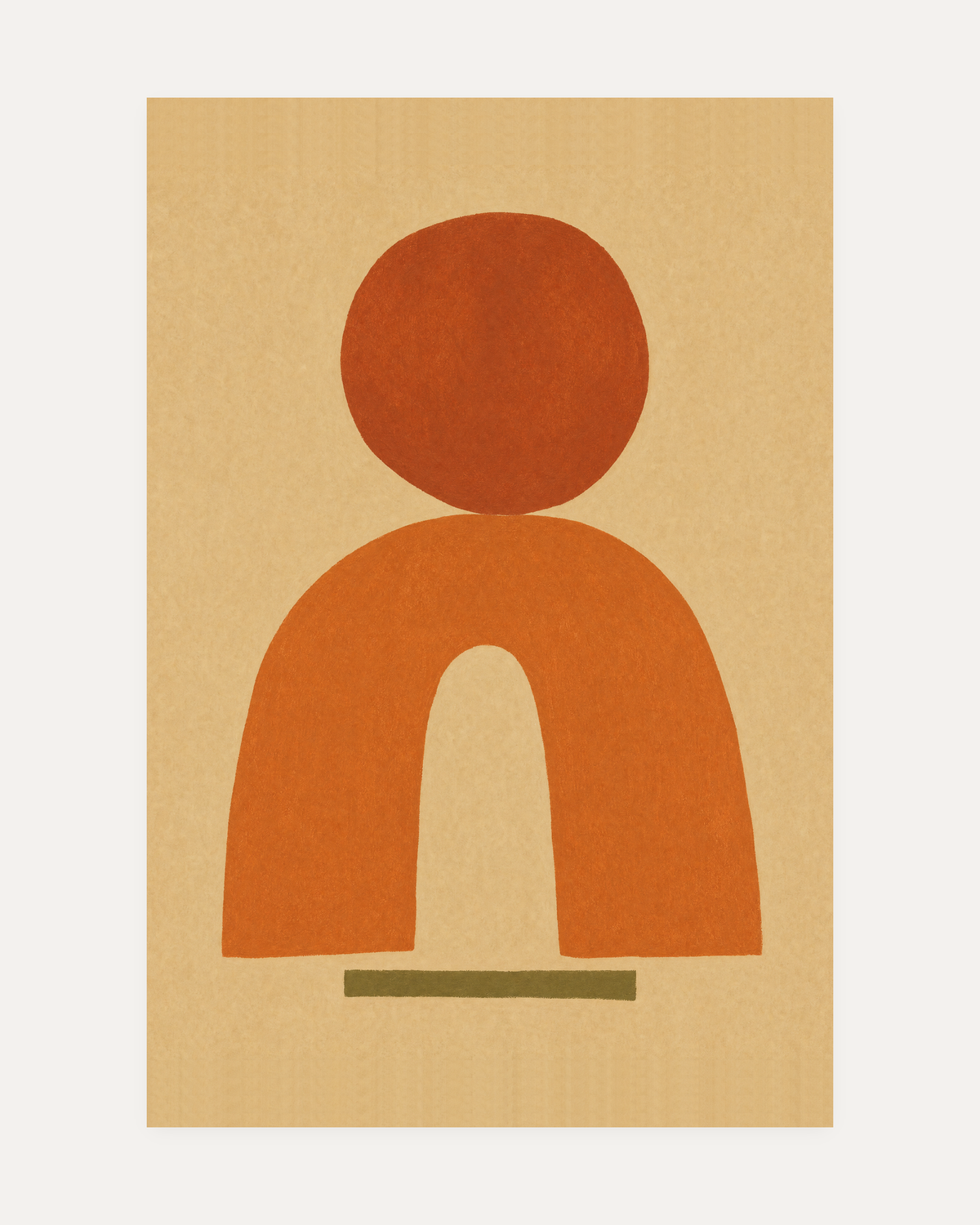 Noon Totem unframed wall art print gallery image