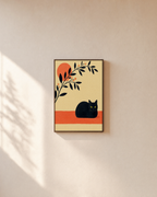 One Loaf Coral Band unframed print is shown framed for styling in a plain wall; frame not included