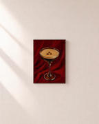 Late Nightcap coffee wall art: unframed print is shown framed for styling on a plain wall; frame not included