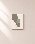 Soft Window unframed print is shown framed for styling in a plain wall; frame not included