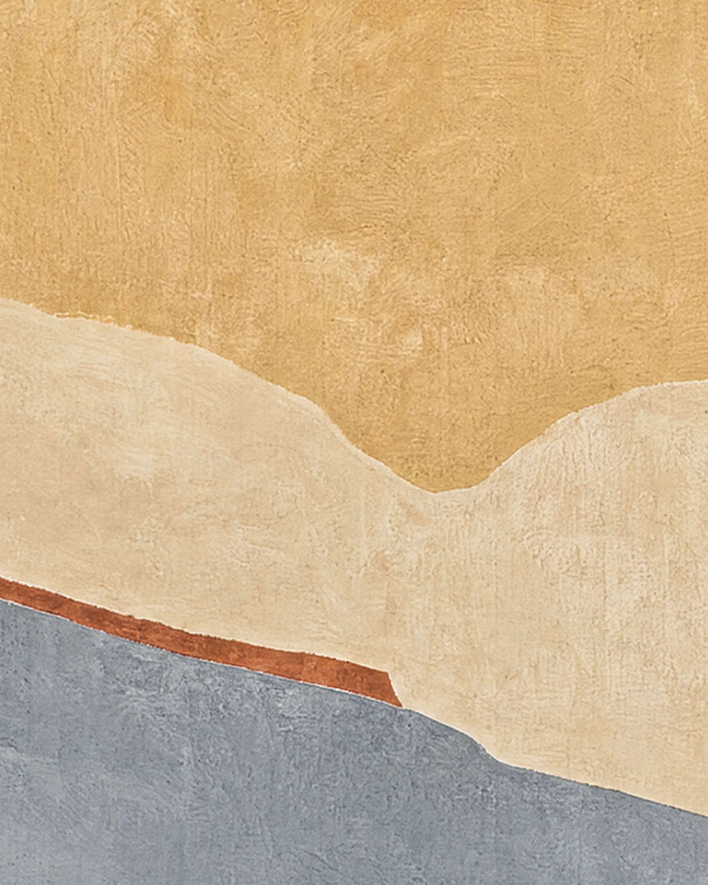 Close-up detail from Layered Soft Planes showing printed color and surface texture