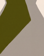 Close-up detail from Olive Vessel showing printed color and surface texture