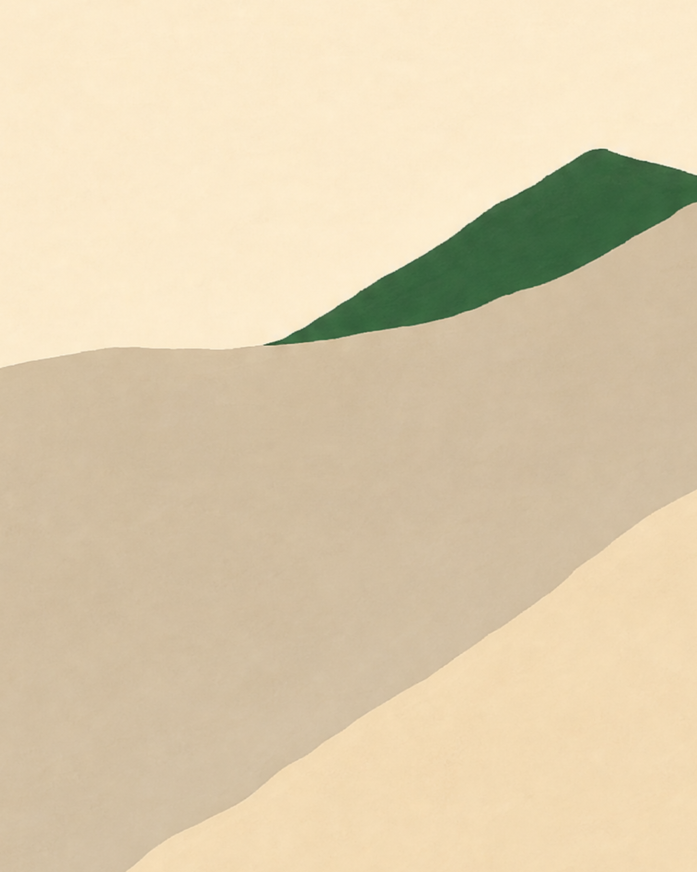 Close-up detail from Green Ridge showing printed color and surface texture