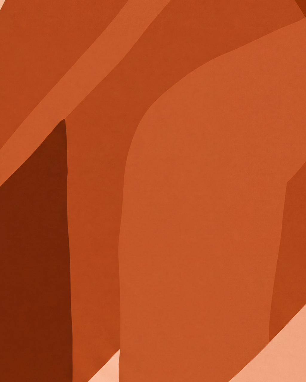 Close-up detail from Terracotta Arch showing printed color and surface texture