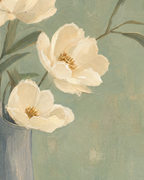 Close detail of Ivory Pitcher Blooms Press edition showing color and printed surface