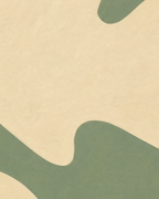 Close-up detail from Cream Cutouts Sage showing printed color and surface texture