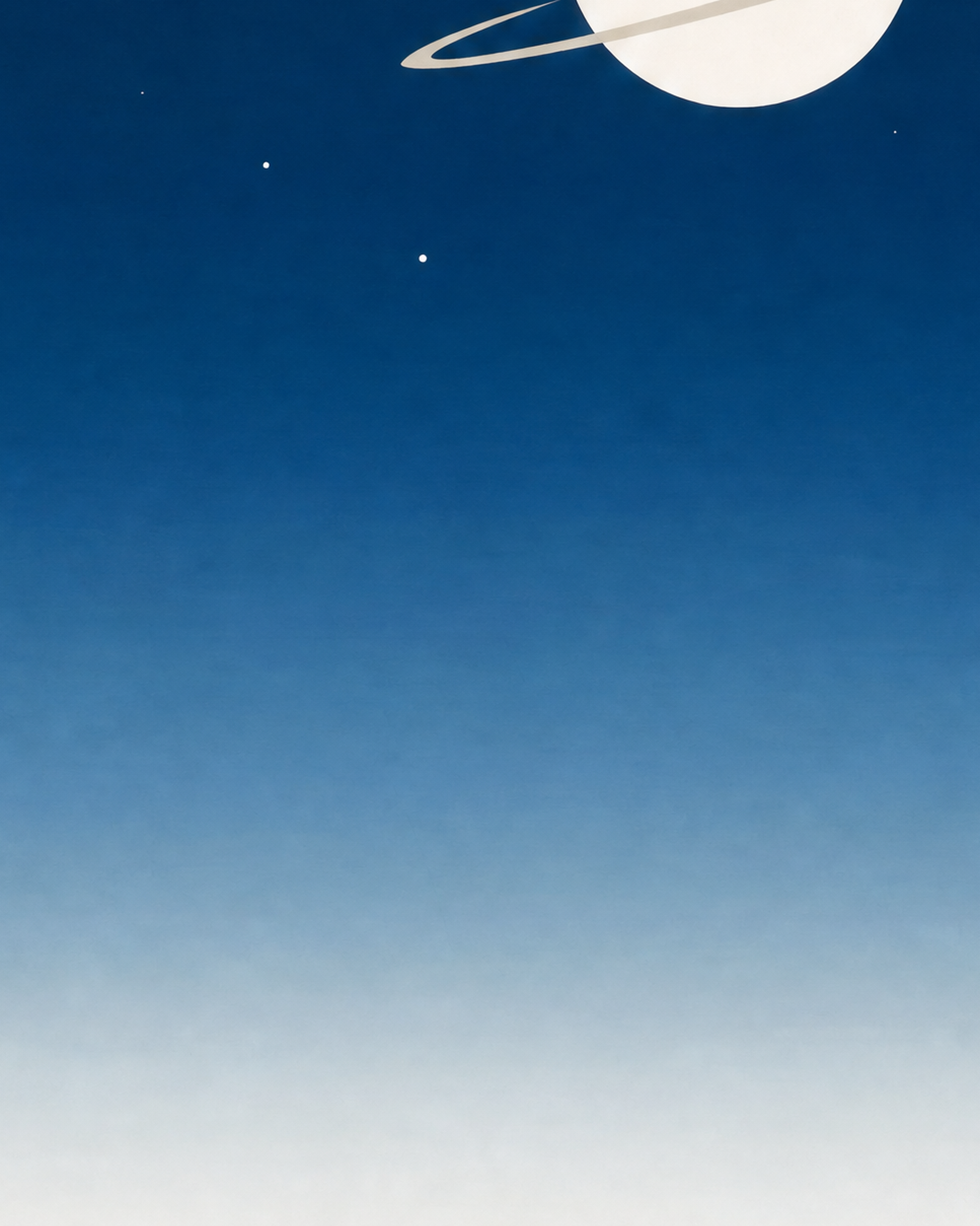 Close-up detail from Night Horizon showing printed color and surface texture